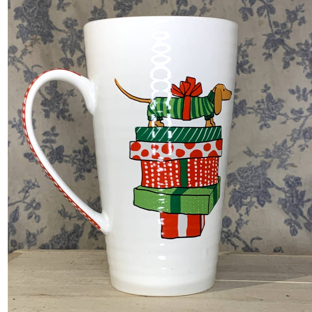 Tall Christmas Mug Dog Xmas Gifts Prima Design